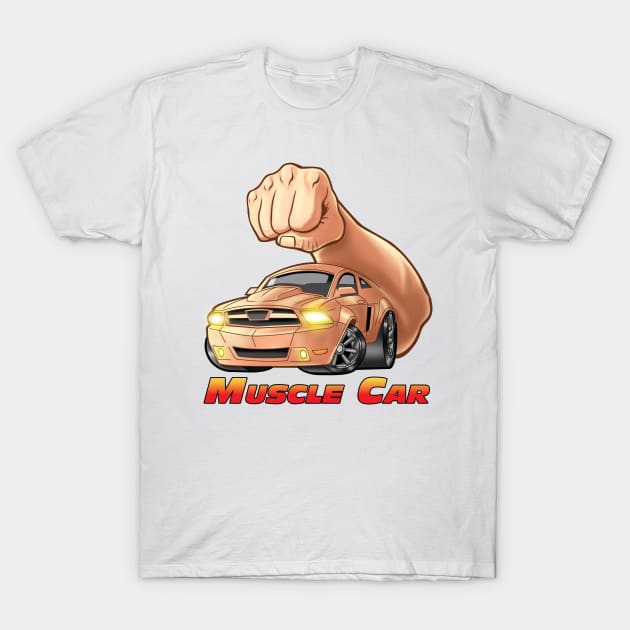 Muscle Car T-Shirt by Pigeon585